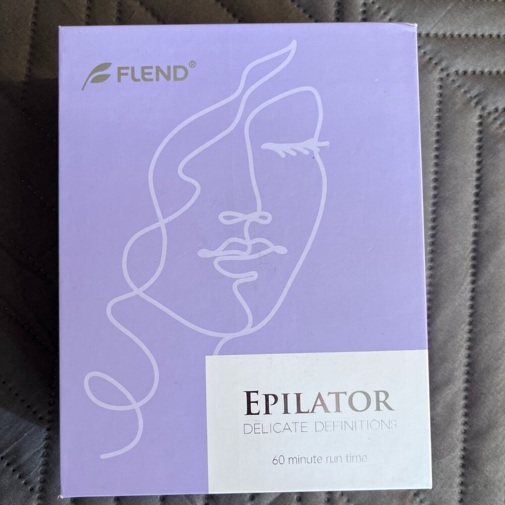 Flend Smooth Hair Removal Epilator Set Face Body Purple New